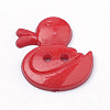 2-Hole Acrylic Buttons BUTT-Q037-10-3