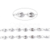 Tarnish Resistant 304 Stainless Steel Coffee Bean Link Chains CHS-E010-01P-2