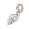 Rack Plating Alloy European Dangle Charms PALLOY-S189-32P-2