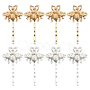 8Pcs 2 Colors Iron & Alloy Hair Bobby Pins PHAR-HY0001-10-1