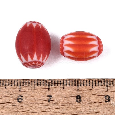 Handmade Millefiori Glass Barrel Beads LA-N002-05D-1