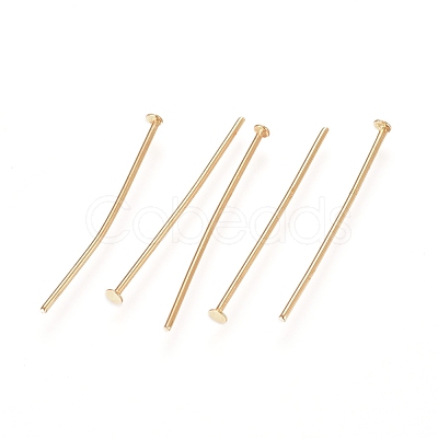 304 Stainless Steel Flat Head Pins X-STAS-L238-006F-G-1