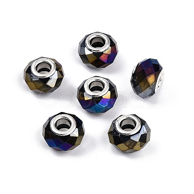Glass European Beads GPDL-N004-A14mm-A01-1
