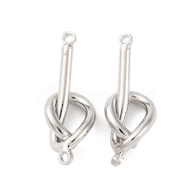 Alloy Knot Connector Charms PALLOY-F315-02P-1