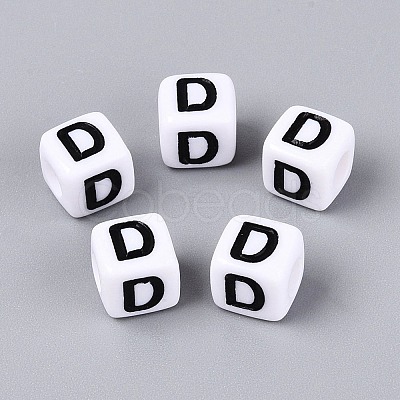 Opaque Acrylic Beads SACR-N020-04A-D-1