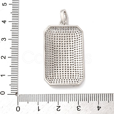 Brass Micro Pave Cubic Zirconia Pendants KK-U076-03P-01-1