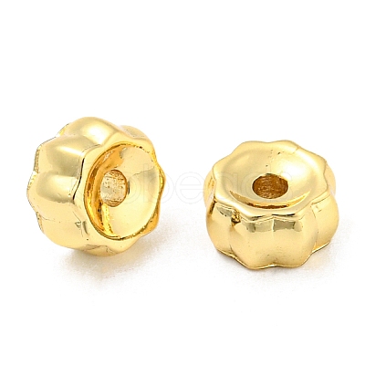 Rack Plating Eco-Friendly Brass Beads KK-M258-04G-1