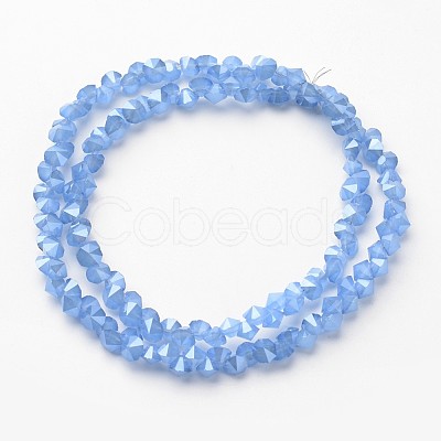 Electroplate Glass Bead Strands EGLA-J138-A-PL08-1