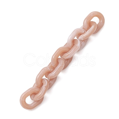 5Pcs Acrylic Handmade Cable Chains AJEW-JB01359-1