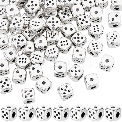 60Pcs Tibetan Style Alloy Beads TIBEB-SC0001-62A-1