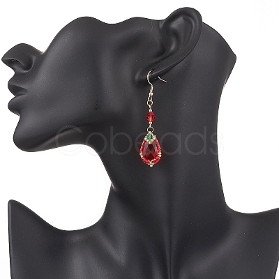 Handmade Glass Seed Beads Teardrop Dangle Earrings EJEW-MZ00576-05-1