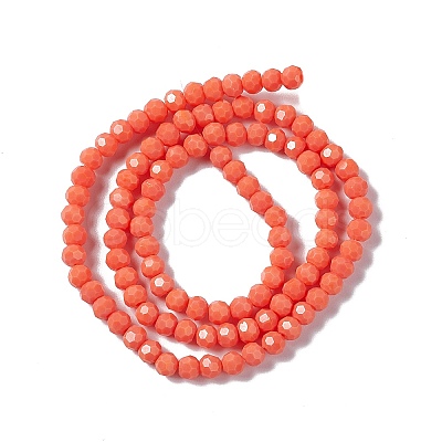 Faceted(32 Facets) Glass Beads Strands EGLA-J042-35A-04-1