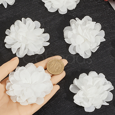 12Pcs 3D Chiffon Flower DIY-GF0012-47C-1