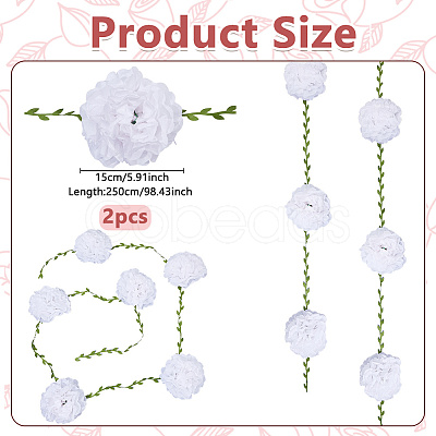 2Pcs Paper Garlands Party Decorations AJEW-WH0752-354C-1