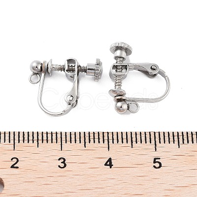 Non-Tarnish 316 Stainless Steel Clip-on Earring Findings LS-X-STAS-K274-09P-1
