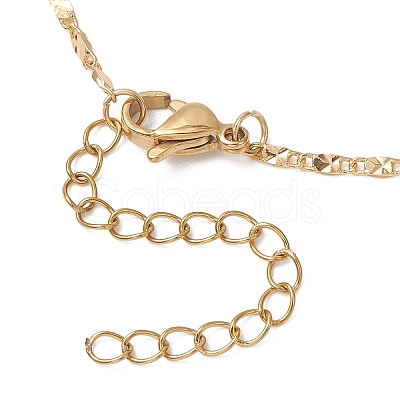 1.5MM Brass Textured Oval Link Chain Slider Necklace Making AJEW-JB01545-02-1