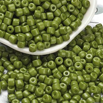 Baking Paint Pearlized Glass Seed Beads SEED-C001-04A-09-1