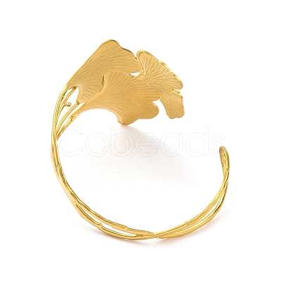 304 Stainless Steel Open Cuff Bangles BJEW-K264-01G-01-1
