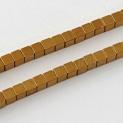 Non-magnetic Synthetic Hematite Beads Strands G-Q876-2mm-3-1