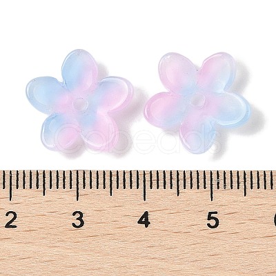Transparent Spray Paint Glass Beads GLAA-Z011-07L-1