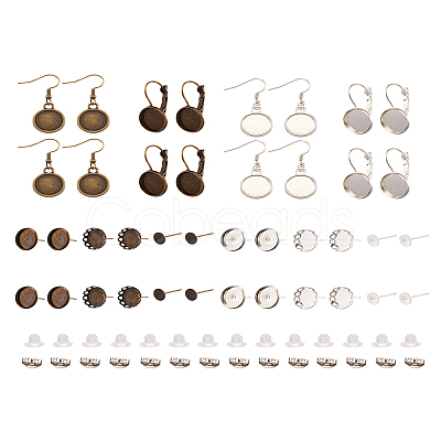 Fashewelry Brass Earring Finding Sets FIND-FW0001-19-1