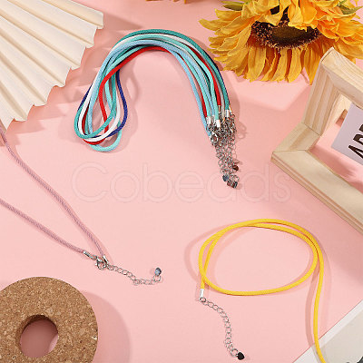 9Pcs 9 Colors Round Nylon Milan Cord Necklace Making NJEW-PH01635-1