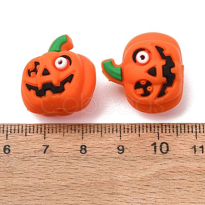 Halloween Silicone Focal Beads SL-CBADC51-19-1