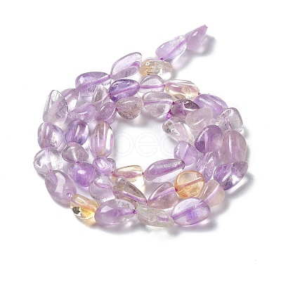 Natural Ametrine Beads Strands G-I351-A11-1