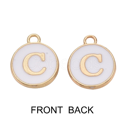 Golden Plated Enamel Alloy Charms ENAM-SZ0001-26A-C-1