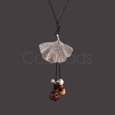 Alloy & Resin & Wood & Walnut Pendant Necklaces for Women FS-WGF26A9-04-1