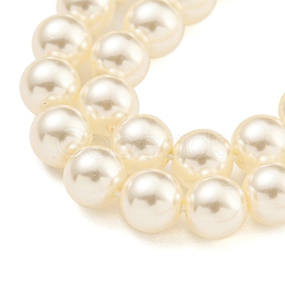 Glass Pearl Beads Strands X-HY-G002-01C-02-1