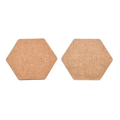 Kraft Paper Earring Displays Cards X-CDIS-H005-01-1