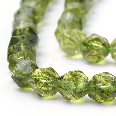 Synthetic Peridot Beads Strands G-S149-35-10mm-1