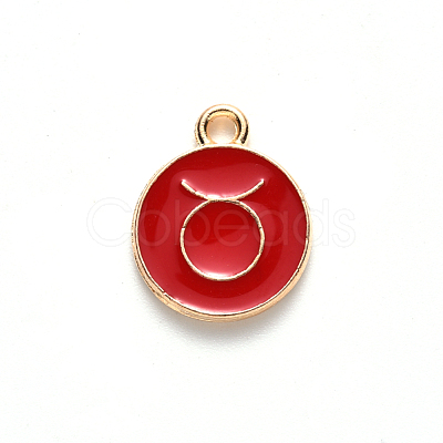 Alloy Enamel Pendants ENAM-S124-01A-07C-1