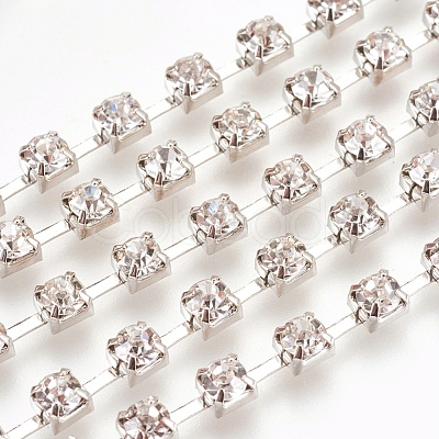 Brass Rhinestone Cup Chain CHC-S6-S01-1