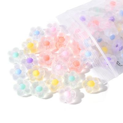 60pcs 6 Colors Transparent Acrylic Beads TACR-CC0001-01-1