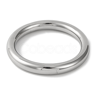 Plain 304 Stainless Steel Bangles for Women BJEW-B104-32C-P-1