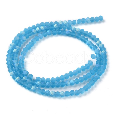 Imitation Jade Glass Beads Strands EGLA-YW0003-19A-07-1