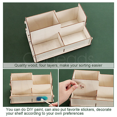 Detachable Wooden Storage Box AJEW-WH0248-590-1
