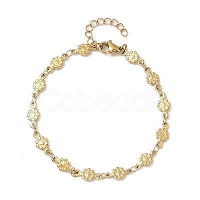 304 Stainless Steel Link Bracelets BJEW-Z132-02G-1