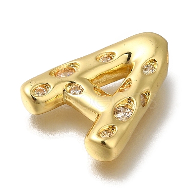 Brass with Cubic Zirconia Pendant X-KK-Q818-03A-G-1