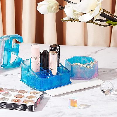 DIY Beauty Makeup Storage Box Epoxy Resin Crafts Kits DIY-OC0003-69-1