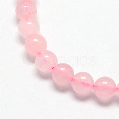 Natural Rose Quartz Beads Strands G-L104-4mm-01-1