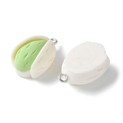 Opaque Resin Pendants RESI-Z033-01P-1