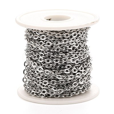 Tarnish Resistant 304 Stainless Steel Cable Chains CHS-K016-01P-1