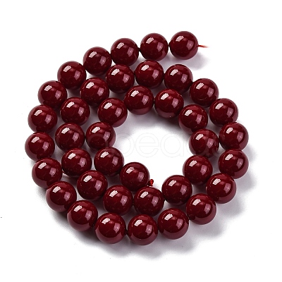 Baking Paint Glass Beads GLAA-Z010-01F-1