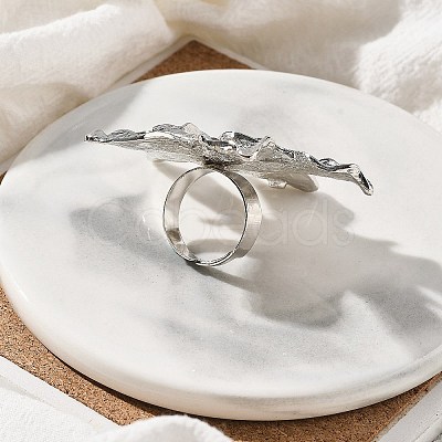 Flower Alloy Adjustable Rings for Women LS-RJEW-B108-01P-1