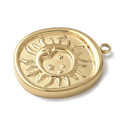 304 Stainless Steel Pendants STAS-G352-05G-1
