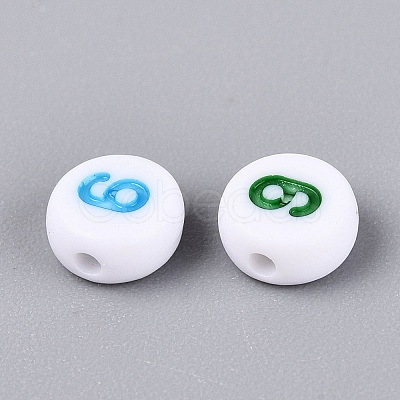 Opaque Acrylic Beads SACR-Q001-12D-1