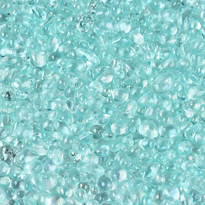 Transparent Electroplate Glass Beads EGLA-Q138-01F-1
